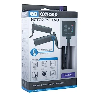 Image of OXFORD Hotgrips Evo Touring With Thermister Controlled Heat Settings. Heated Motorcycle Grips. EL421