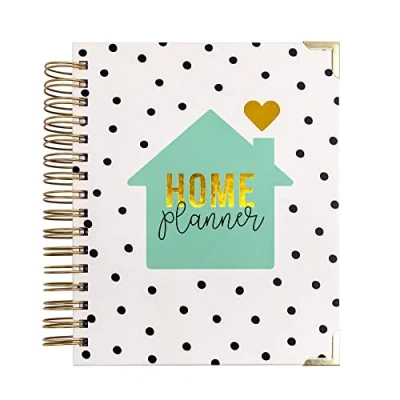 Image of Pukka Pad, Carpe Diem Undated Home Planner Notebook Includes 12 Months of Scheduling Calendars, Tools, and Sticker Sheets for Meal Planning, Grocery Lists, Chores