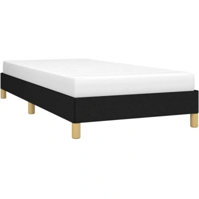 Image of Bed Frame without Mattress Black 90x190 cm Single Fabric Vidaxl