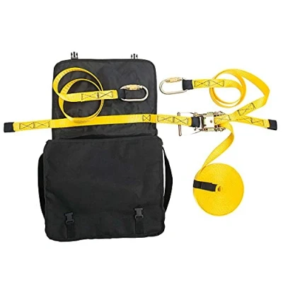 Image of Portwest Temporary Horizontal Lifeline, Size: One Size, Colour: Yellow/Black, FP01YBR