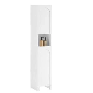 Image of Bathroom Tall Cupboard Storage Cabinet,BZR163 W Sobuy