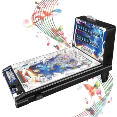 Image of KUMIAO LED Digital Scoreboard Classic Pinball Machine Fun Action Game for Children and Family Electronic Tabletop on Amazon