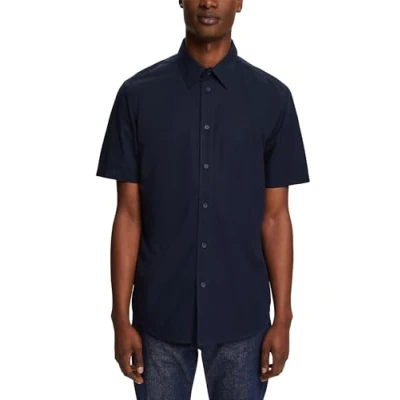 Image of ESPRIT Men&#039;s 034ee2f305 Shirt, 400/Navy, L