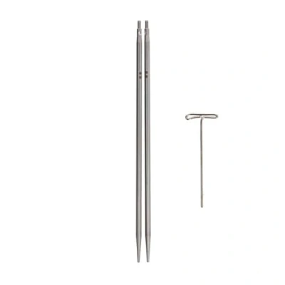Image of ChiaoGoo Needle with Interchangeable Tip, Silver, 1.75mm (US 0) [M]