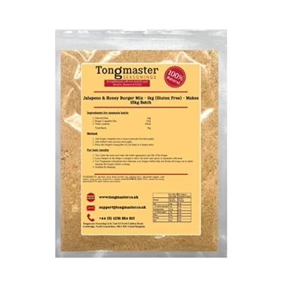 Image of Jalapeno &amp; Honey Burger Mix 1kg (Gluten Free) Makes 10kg Batch