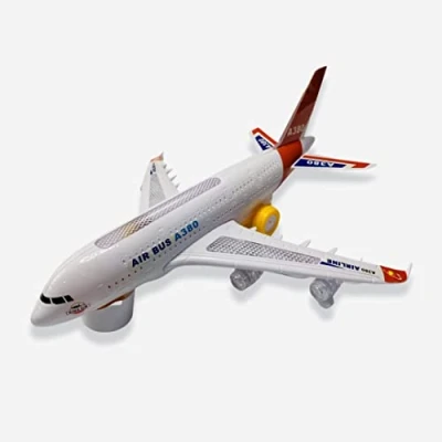 Image of SDMAX Kids Airbus Flash Electronic Airline A380 Toy With Lights And Sound Deal On Children Gift, Educational Toy, Perfect For Children, Sturdy Durable