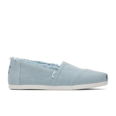 Image of TOMS Women&#039;s Alpargata Loafer Flat, Pastel Blue Washed Denim, 3 UK