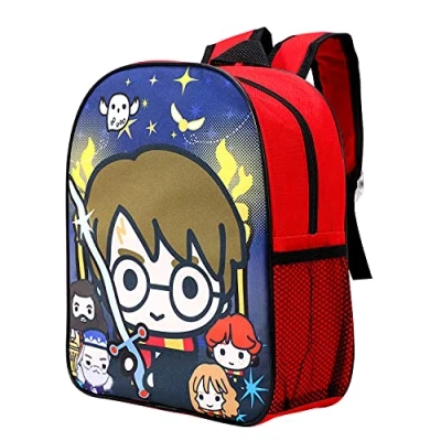 Image of Harry Potter Kids Childrens Backpack School Rucksack Travel Bag Boys Girls with side mesh pocket Multicolour