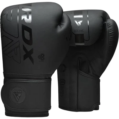 Image of RDX Boxing Gloves, Pro Training Sparring, Maya Hide Leather, Muay Thai MMA Kickboxing, Men Women Adult, Heavy Punching Bag Mitts Focus Pads Workout, Ventilated Palm, Multi Layered, 8 10 12 14 16 18 Oz