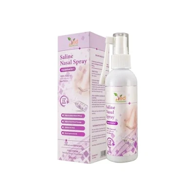 Image of Aquamarin Saline Nasal Spray : Instant Relief for Allergies &amp; Congestion (100 ml)