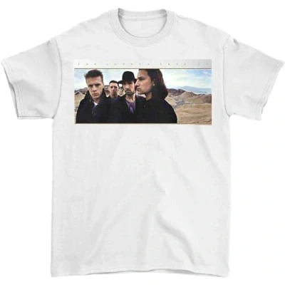Image of U2 T Shirt Joshua Tree Photo 2017 European Tour Official Mens White ex L