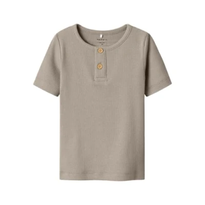 Image of NAME IT Boy&#039;s Nmmkab Ss Top Noos T Shirt, Pure Cashmere, 134 140 cm