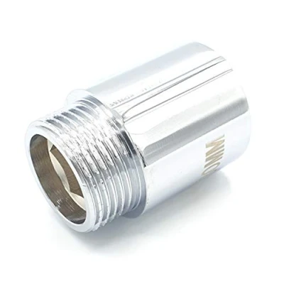 Image of 3/4&quot; BSP (22mm) Pipe Thread Extension Female x Male Chrome Brass 30mm Long