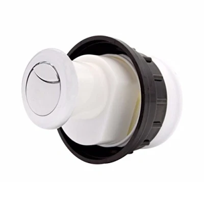 Image of Thomas Dudley Dio Dualflush 51mm Round Button 327733, White