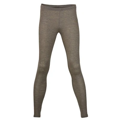 Image of Wool Silk Women&#039;s Leggings, Size UK 8 18, 2 Colours Brown W46