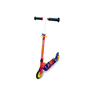 Image of Smoby Cars Patinette 2 roues pliable Strucure métale Trottinette avec guidon réglable