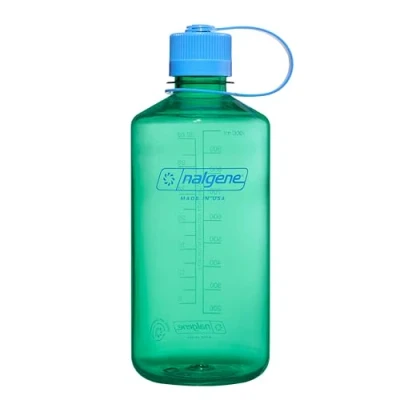 Image of Nalgene Water Bottle Lightweight Sustain Tritan BPA Free Shatterproof for Backpacking, Hiking, Gym, 32 OZ, Narrow Mouth, Pastel Green