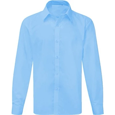 Image of School Shirt Sky Blue 17&#039; Collar