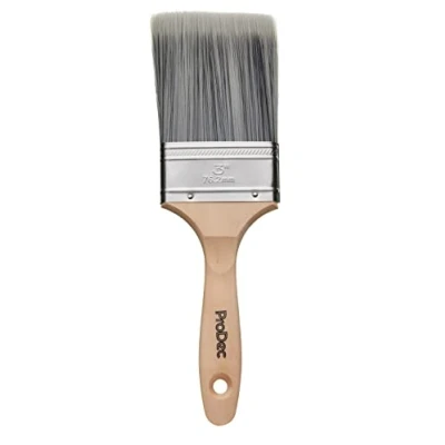 Image of ProDec 3 inch Decorator Synthetic Paint Brush for a Smooth Finish Painting with Emulsion, Gloss and Satin Paints on Walls, Ceilings, Wood Metal, 3&quot; 75mm