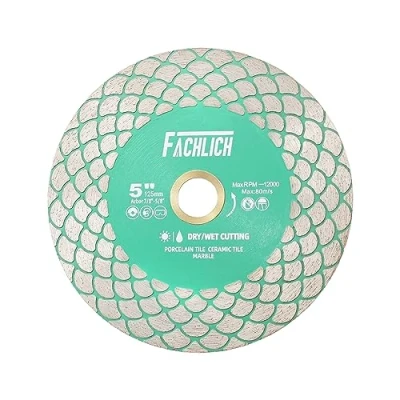 Image of Diamond Tile Cutting Disc 125mm FACHLICH Grinding for and Porcelain Ceramic Marble Artificial Stone