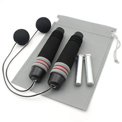 Image of Weighted Ropeless Jump Rope Crossfit Speed for Double Unders, Exercise, WOD, Boxing, MMA Training Fitness
