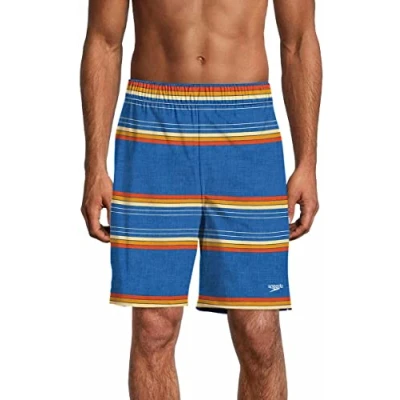 Image of Speedo Men&#039;s Swim Trunk Knee Length Tech Volley