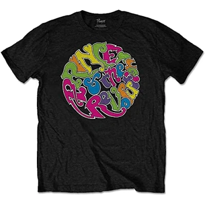 Image of Prince Men&#039;s Day (Back Print) T Shirt, Black (Black Black), Large (Size:Large)