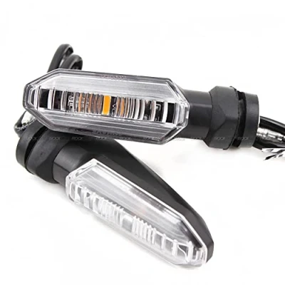 Image of LED Turn Signal Indicator Lights For Honda NC700 NC750 S/X CTX700 DCT MSX125 Grom CRF250L CRF300L Motorcycle Front/Rear Turning Blinker 1 Pair (Clear)