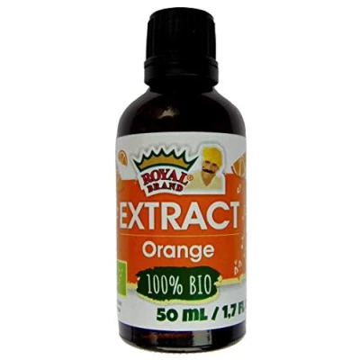Image of Organic Orange Extract / 50 ml/ 1,7 fl oz./ Glass bottle for Higher Quality, Royal Brand