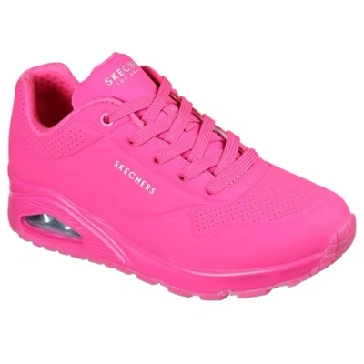 Image of Skechers Women&#039;s Uno Stand on Air Sneaker, Hot Pink, 2 UK