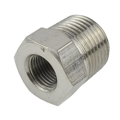 Image of 1/2&quot; BSP Male to 1/4&quot; Female Threaded Adapter Hex Bush Air Fitting FT047