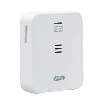 Image of ABUS Carbon Monoxide detector COWM370, CO with 7 year sensor, 85 dB loud alarm, test button and 3 battery life, White