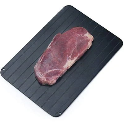 Image of Defrost Tray Thaw Board Plate Fast Defrosting Aluminum Rapid Thawing Without Electricity Chemicals Microwave Hot Water Or Any Other Tools For Frozen Food
