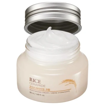 Image of THE FACE SHOP Crème visage Hydra Eclat Purifiante au Riz Rice Ceramide Moisture Cream 50ml