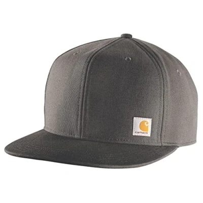Image of Carhartt Men&#039;s Ashland Flat Brim Cap Baseball, Gravel, One Size