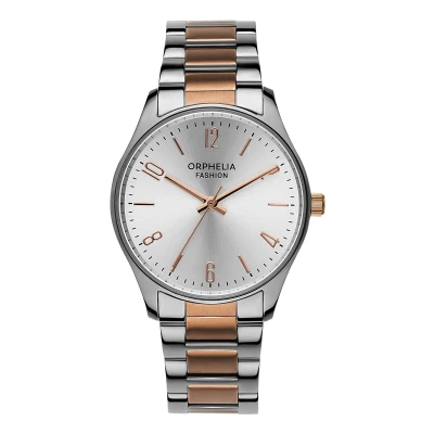 Image of Orphelia Fashion Womens Analogue Watch Oxford with Stainless Steel Band,OF714901,Silver/Rosegold