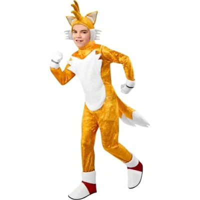 Image of Rubie&#039;s 701141L Tails Deluxe Child Costume Kids Fancy Dress, Boys, Girls, Multicoloured, 8 10 Years