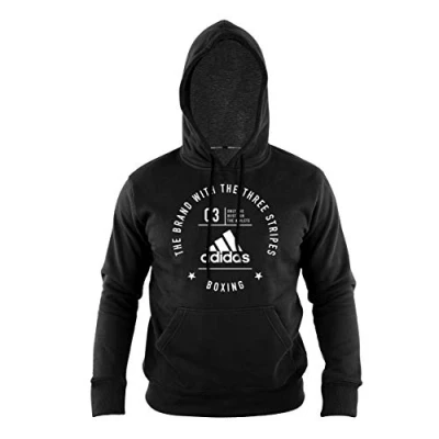 Image of adidas Adult Community Line Hoody, Black/White, S