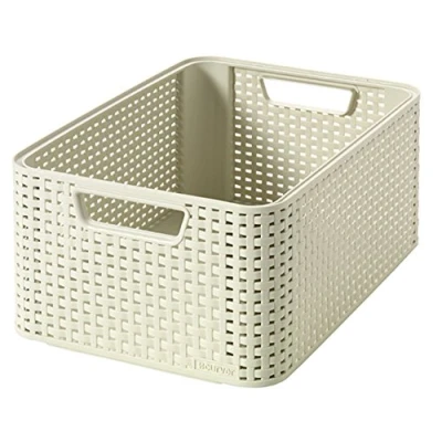 Image of Curver Aspect Rotin Style 205845 Rattan Storage Box Medium Second Generation Polypropylene