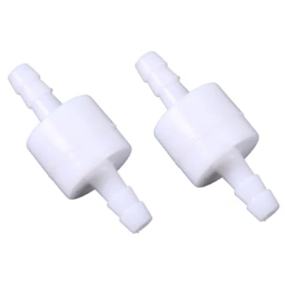 Image of MLMLH One Way Check Valve 2Pcs 6mm Plastic Inline Valves Non Return Durable for Water Fuel Oil Gas Liquid Air
