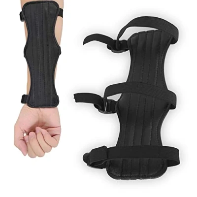 Image of Dioche Archery Arm Guard, Adult Youth Guard Outdoor Hunting Shooting Protector, Adjustable Forearm Wrist Protector for Recurve Compound Bow