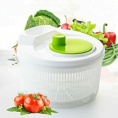Image of Way Betta Large Salad Spinner Tosser Leaf Dryer Lettuce Veg Drainer Dressing Herb Water &amp; Colander Multifunctional Dehydrator for Drain Leafy Vegetables
