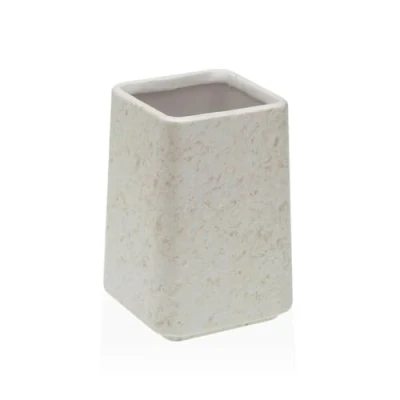 Image of Versa Toothbrush Holder White Ceramic Plastic 7 x 10 cm
