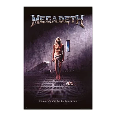 Image of Grupo Erik Megadeth Countdown To Extinction Poster 36 x 24 inches / 91.5 61 cm Shipped Rolled Up Cool Posters Art &amp; Prints Wall