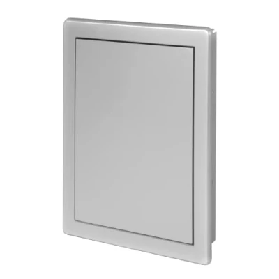 Image of AWENTA 200 x 300mm ABS Inspection Flap for Ventilation Systems, Flue Pipes, Water Meter Plastic Door Satin Silver