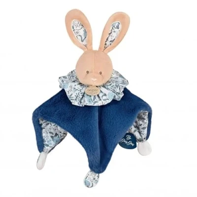 Image of Doudou boule lapin bleu