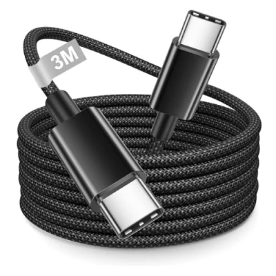 Image of iPhone 15 16 Charger Cable 3M, USB C 3M Long Type to Fast Charging Lead USBC Charge Wire for Pro Max/16 Plus/15 Max/15,iPad Pro/Air/Mini 7,Samsung S25 S24 S23