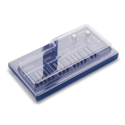 Image of Decksaver Cover for Dreadbox Nymphes Super Durable Polycarbonate Protective lid in Smoked Clear Colour, Made The UK Producers&#039; Choice Unbeatable Protection