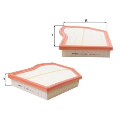 Image of 6540940204, A6540940204 Air Filter MAHLE ORIGINAL LX 4802 46,5mm 219mm 294,6, 294,6mm Insert MERCEDES BENZ: A Class, CLA Coupe, GLB