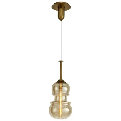 Image of Sonata Ceiling Pendant 22cm Round, 1 x E27, Bronze